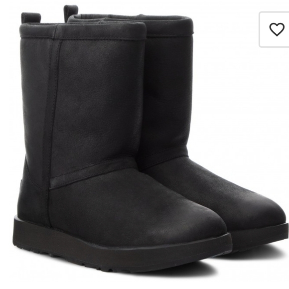 Ugg Australia Women Classic Short L Waterproof Leather Winter boots shoes sz 6 - Picture 1 of 15